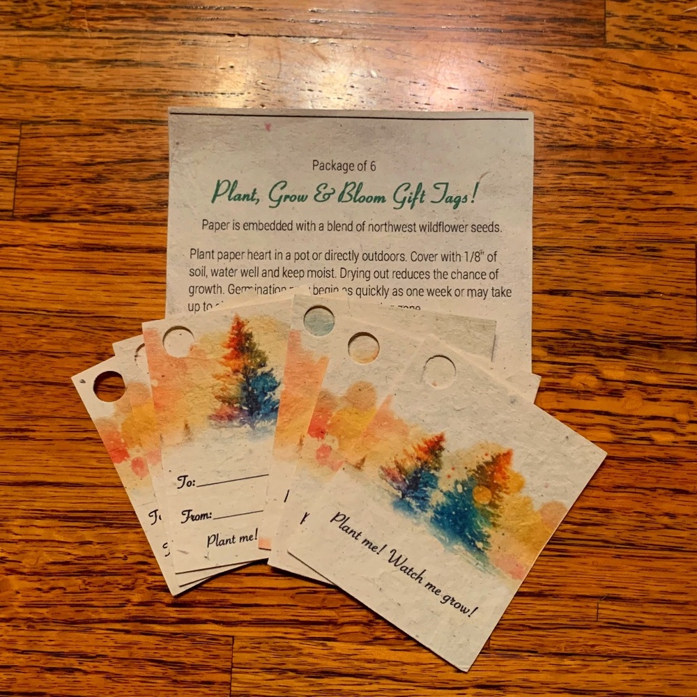 Unique Plantable Wildflower Gift Tags